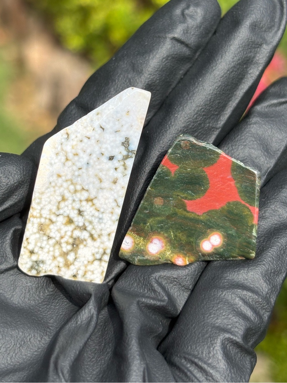 Ocean Jasper Crystal Set - Polished Sea Jasper Bundle - Orbicular Jasper